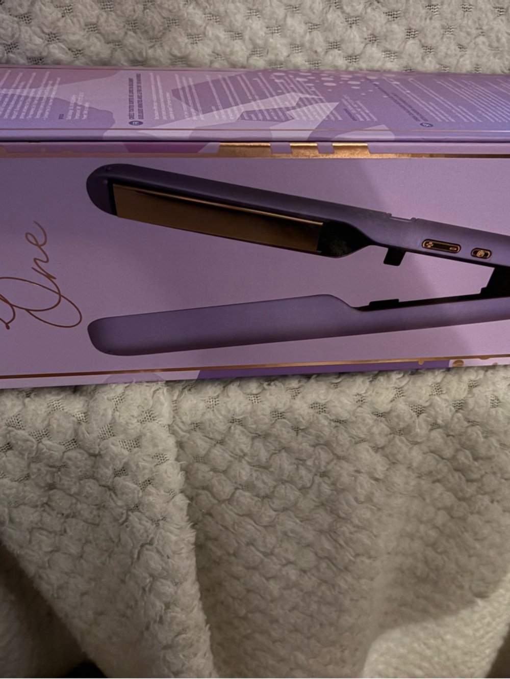 Purple Ceramic Hair Straightener Flat Iron - Unbranded